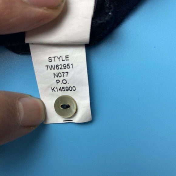 Lucky Brand Black Tan Boho Print Keyhole Front Top - Picture 11 of 12